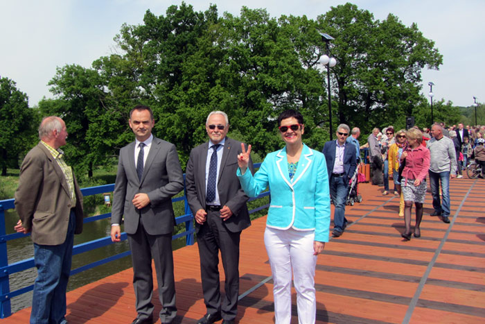 Ilustracja do informacji: Nowy most w Łęknicy