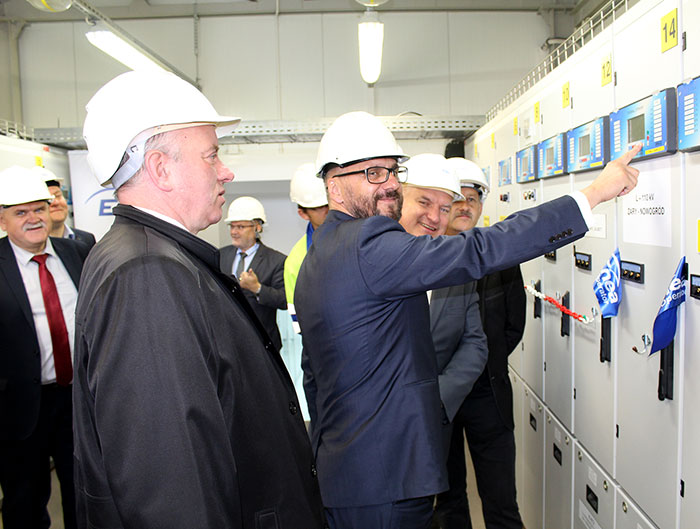 Ilustracja do informacji: Uroczyste uruchomienie nowej linii napowietrznej wysokiego napięcia 110 kV relacji Nowogród Bobrzański - Żary