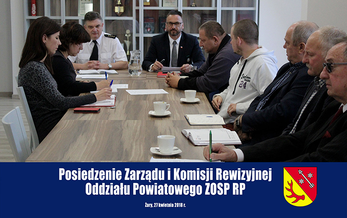 Ilustracja do informacji: Posiedzenie Zarządu i Komisji Rewizyjnej Zarządu Oddziału Powiatowego ZOSP RP