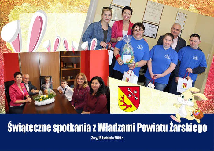 Ilustracja do informacji: Świąteczne spotkania z Władzami Powiatu Żarskiego
