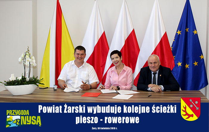 Ilustracja do informacji: Powiat Żarski wybuduje kolejne ścieżki pieszo - rowerowe!