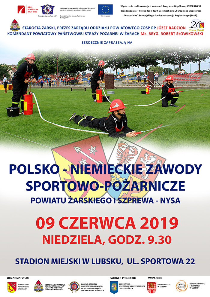 Ilustracja do informacji: Polsko-Niemieckie zawody sportowo-pożarnicze 