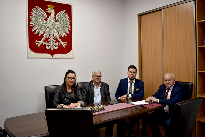 Ilustracja do informacji: Spotkanie Starosty i Członka Zarządu z przedstawicielami Rady Sołeckiej miejscowości Koło