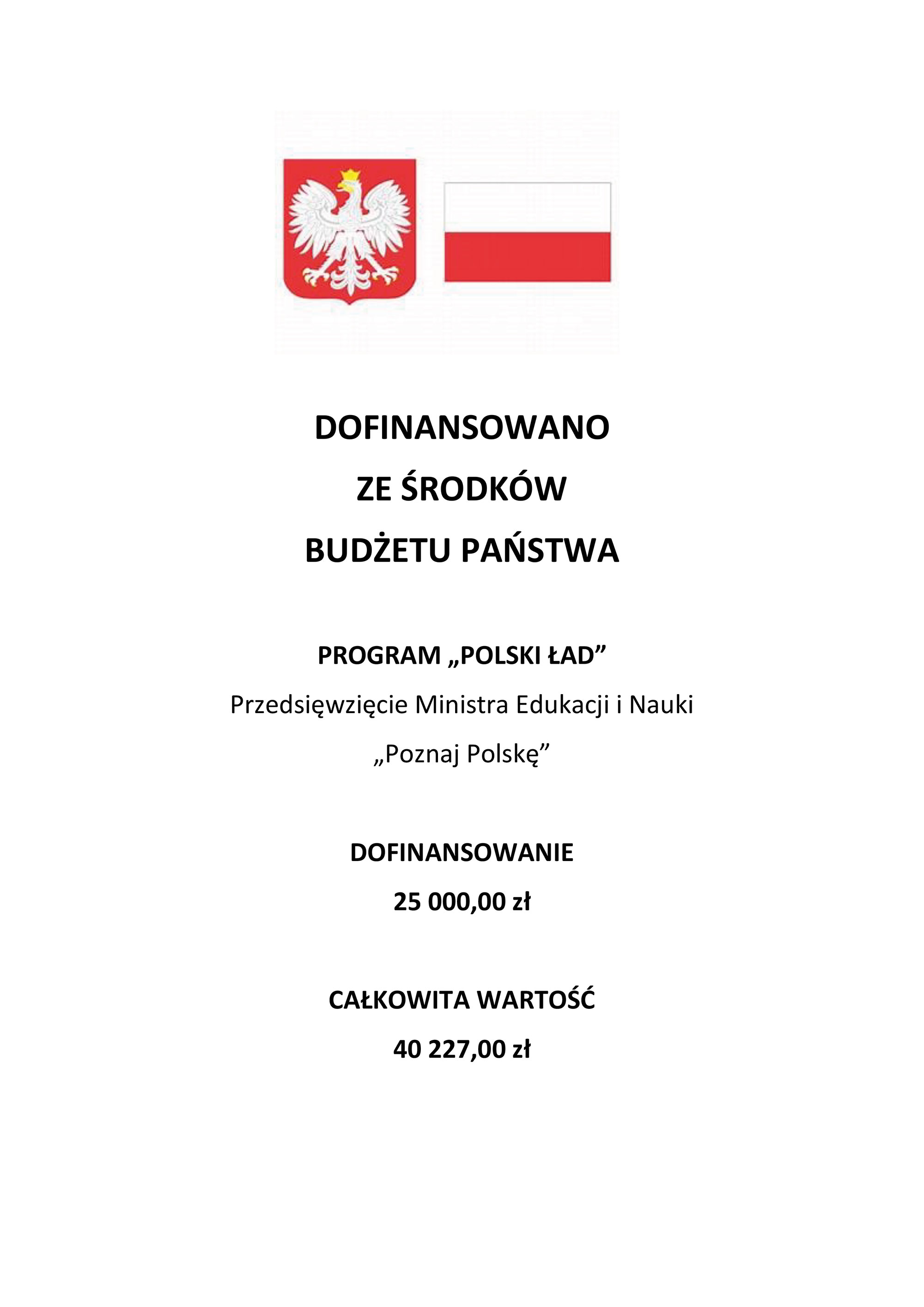 Ilustracja do informacji: PROGRAM „POLSKI ŁAD” Przedsięwzięcie Ministra Edukacji i Nauki „Poznaj Polskę” 
