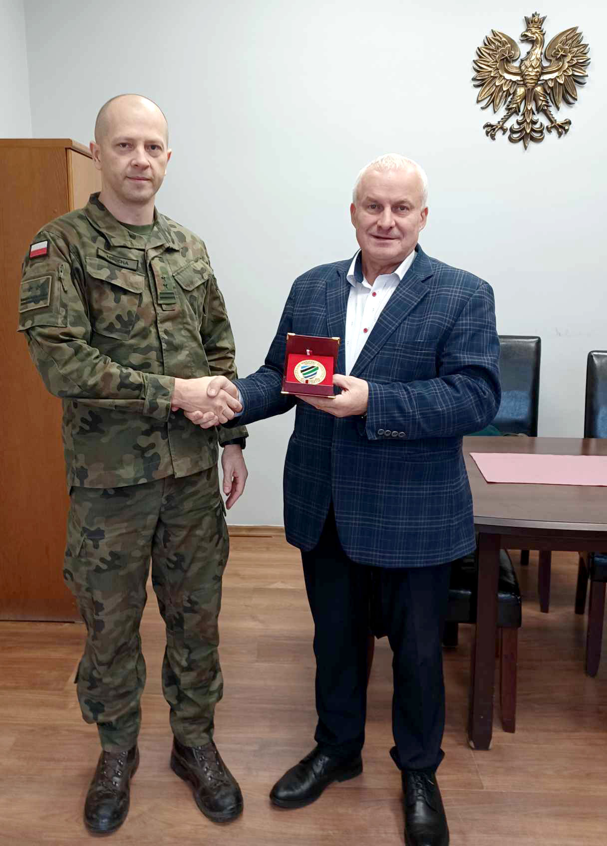 Ilustracja do informacji: Spotkanie z Szefem Wojskowego Centrum Rekrutacji w Żaganiu