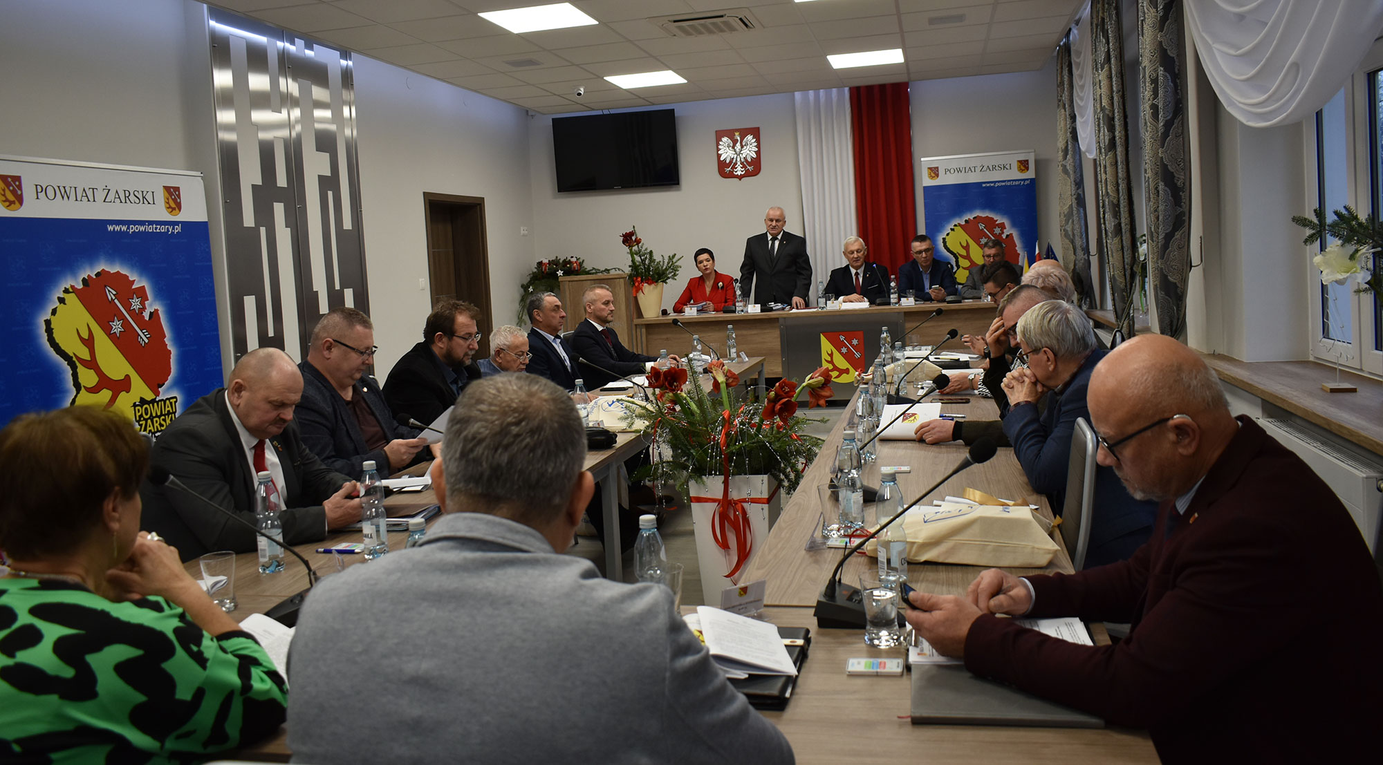 Ilustracja do informacji: L sesja Rady Powiatu Żarskiego